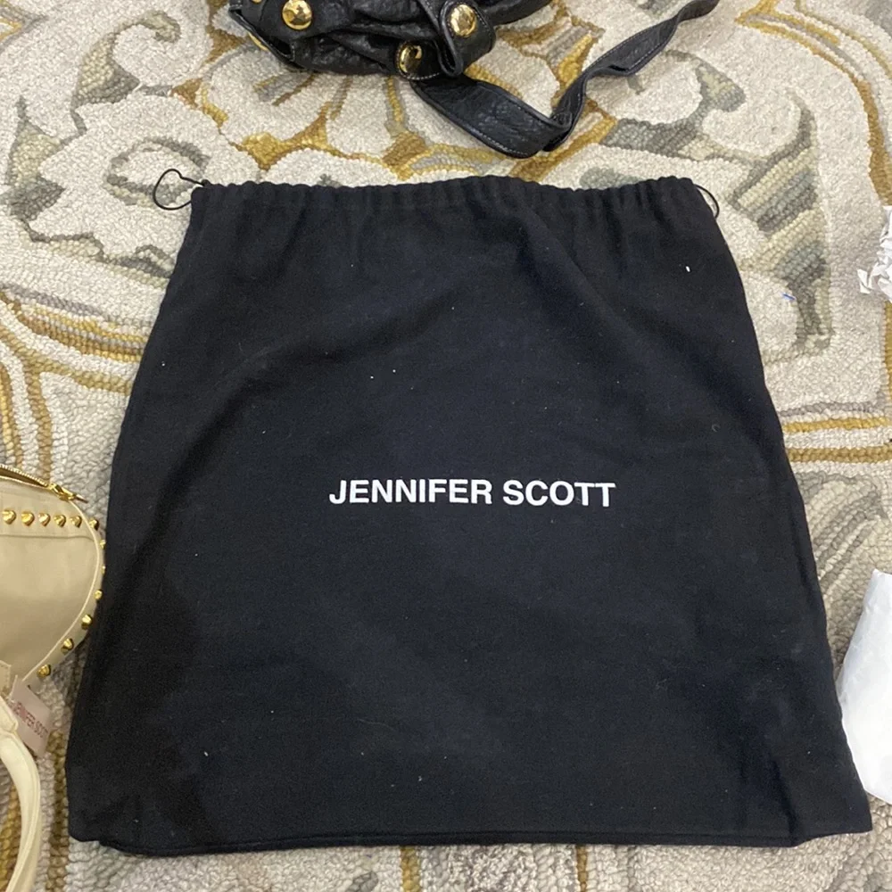 💕 Jennifer Scott Mahsa vixen bone Italian leather satchel gorgeous $559 💕